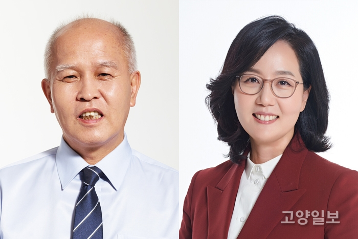 이용우 후보와 김현아 후보