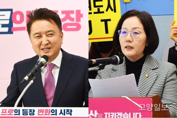 김영환 후보와 김현아 후보