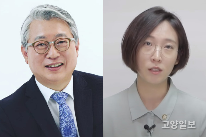 조응천 더불어민주당 의원(좌)과 장혜영 정의당 의원